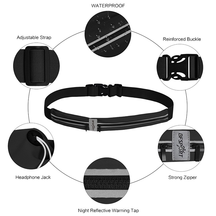 Outdoor fitness sports double mouth waist bag 3