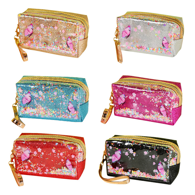 Portable Glitter Toiletry Bag Cosmetic Bag 5