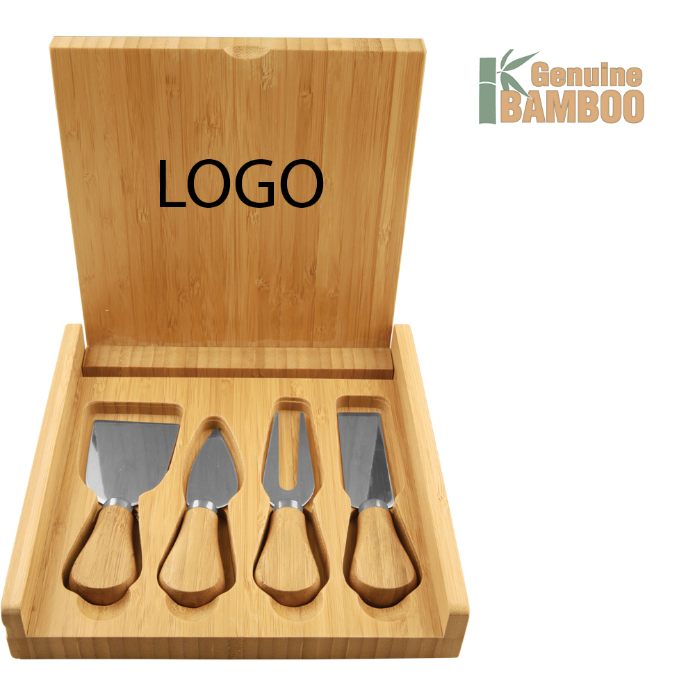 Gourmet wood cheese set with 4 Tools 1