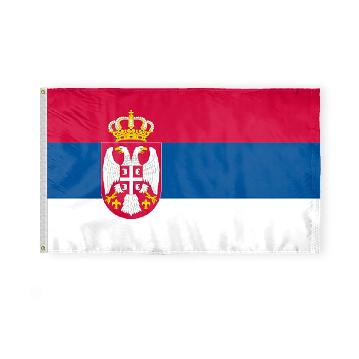 World Flag - Serbia With Seal 2