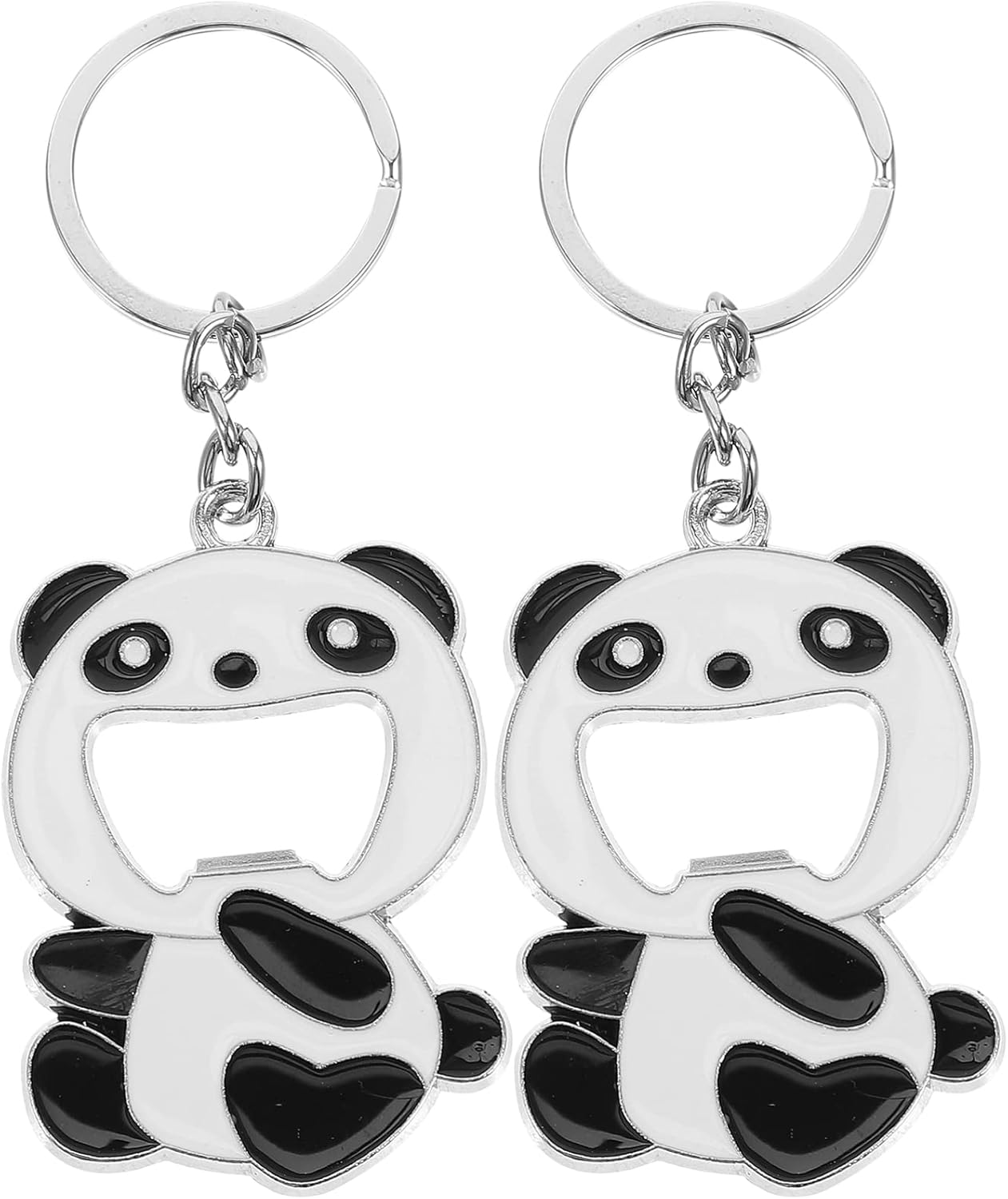 Panda Shaped Bottle Opener Keychain 1
