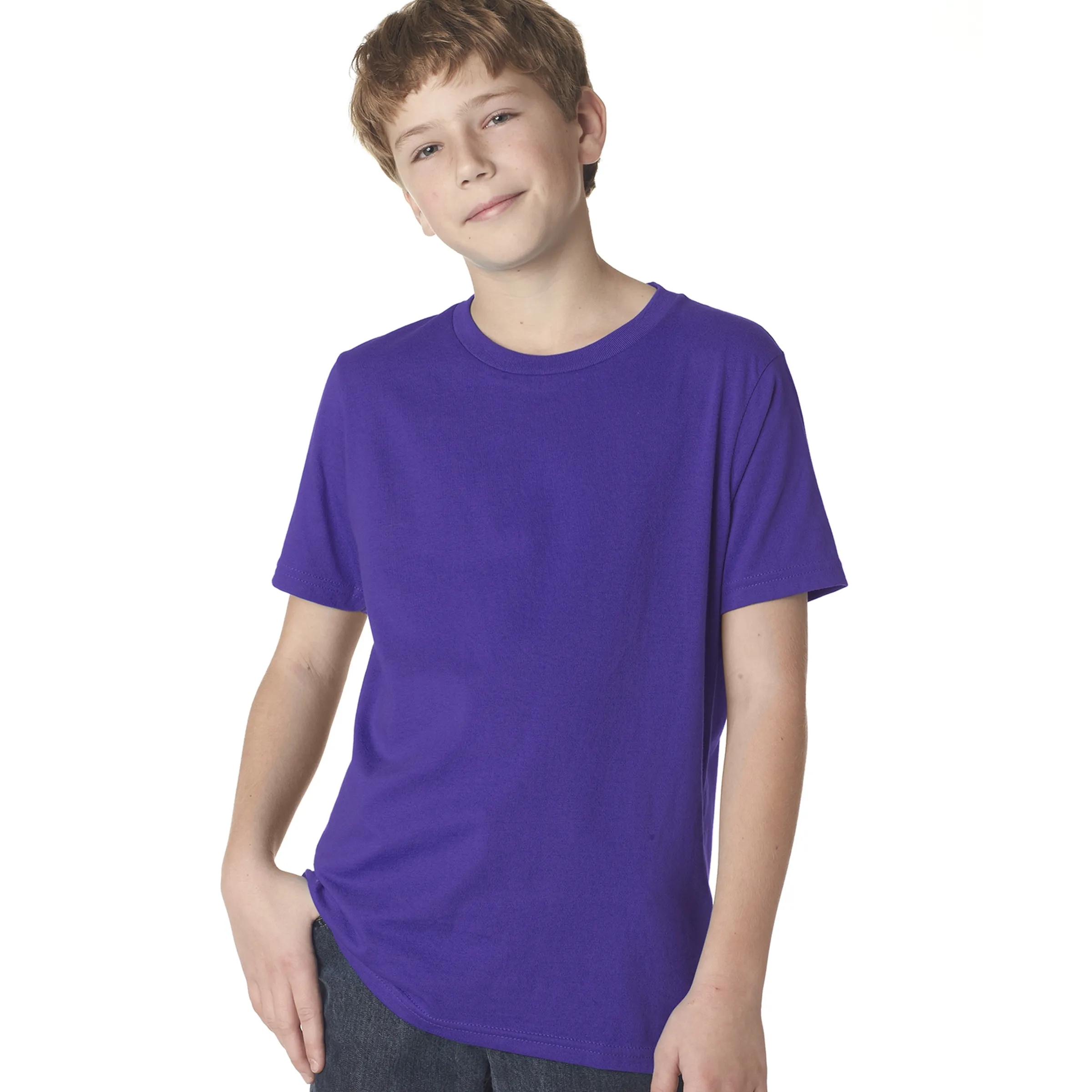 Next Level Youth Boys' Cotton Crew 22