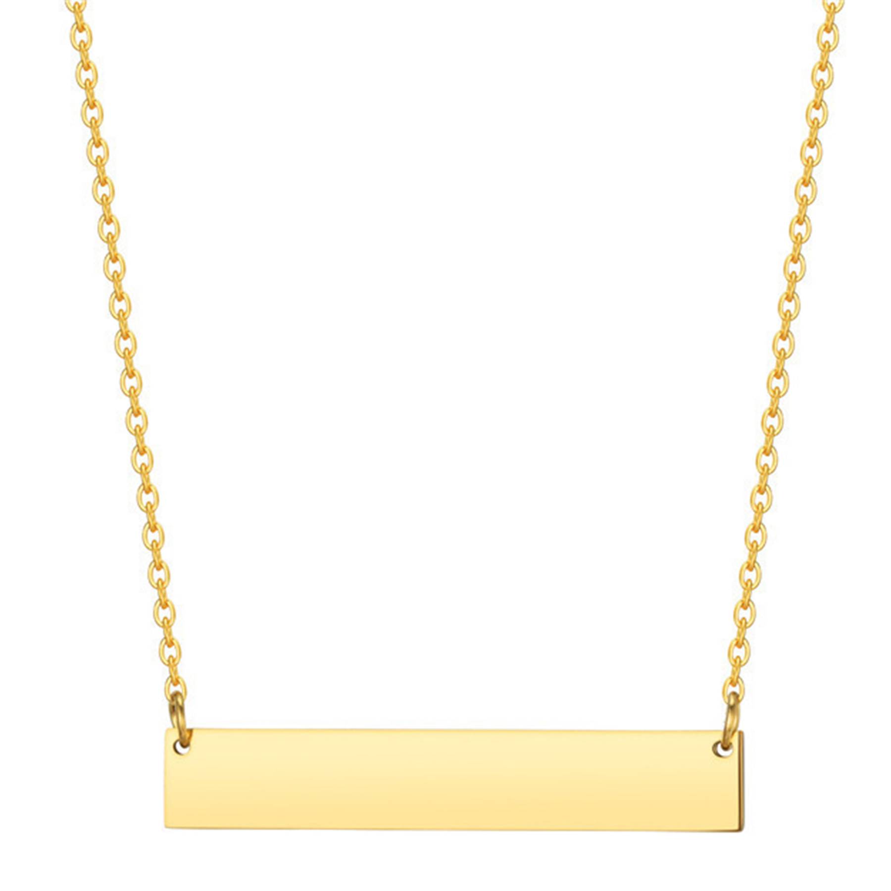 Steel Stainless Bar Necklace 2