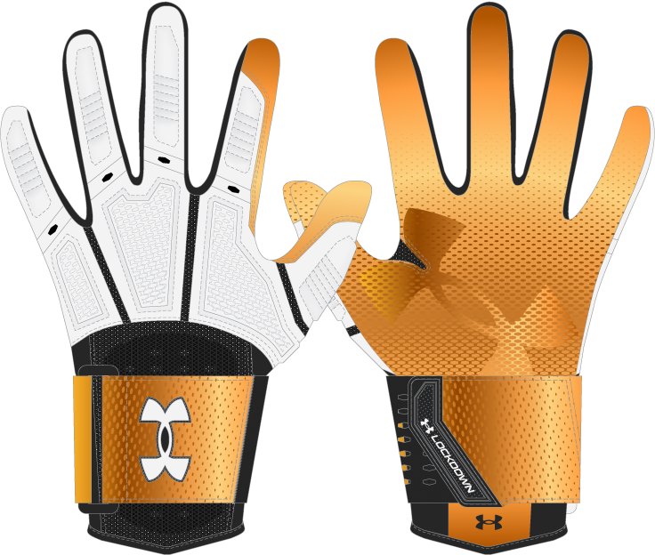 UA Lockdown Men's Football Gloves 6