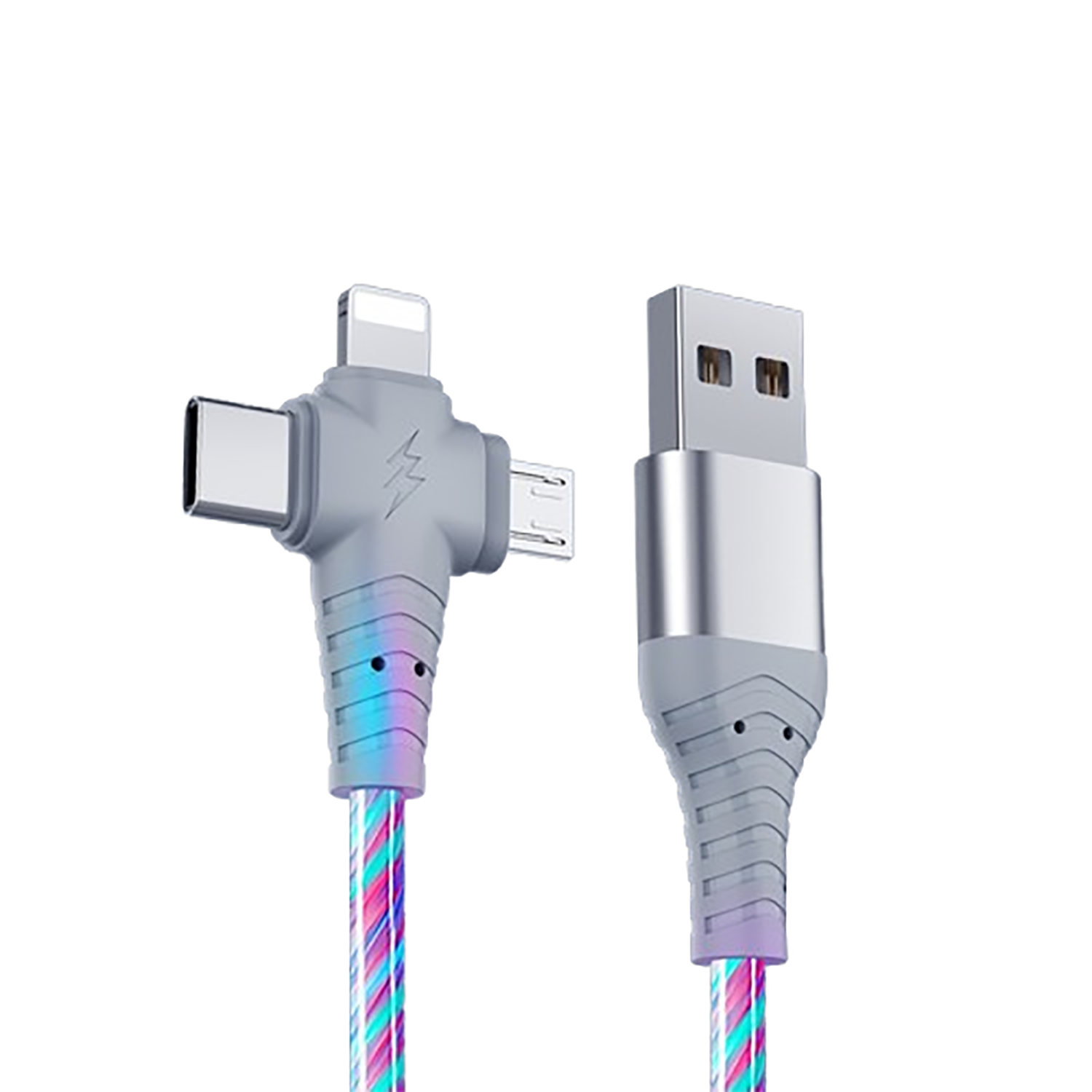 Three in one Glowing Data Cable 6