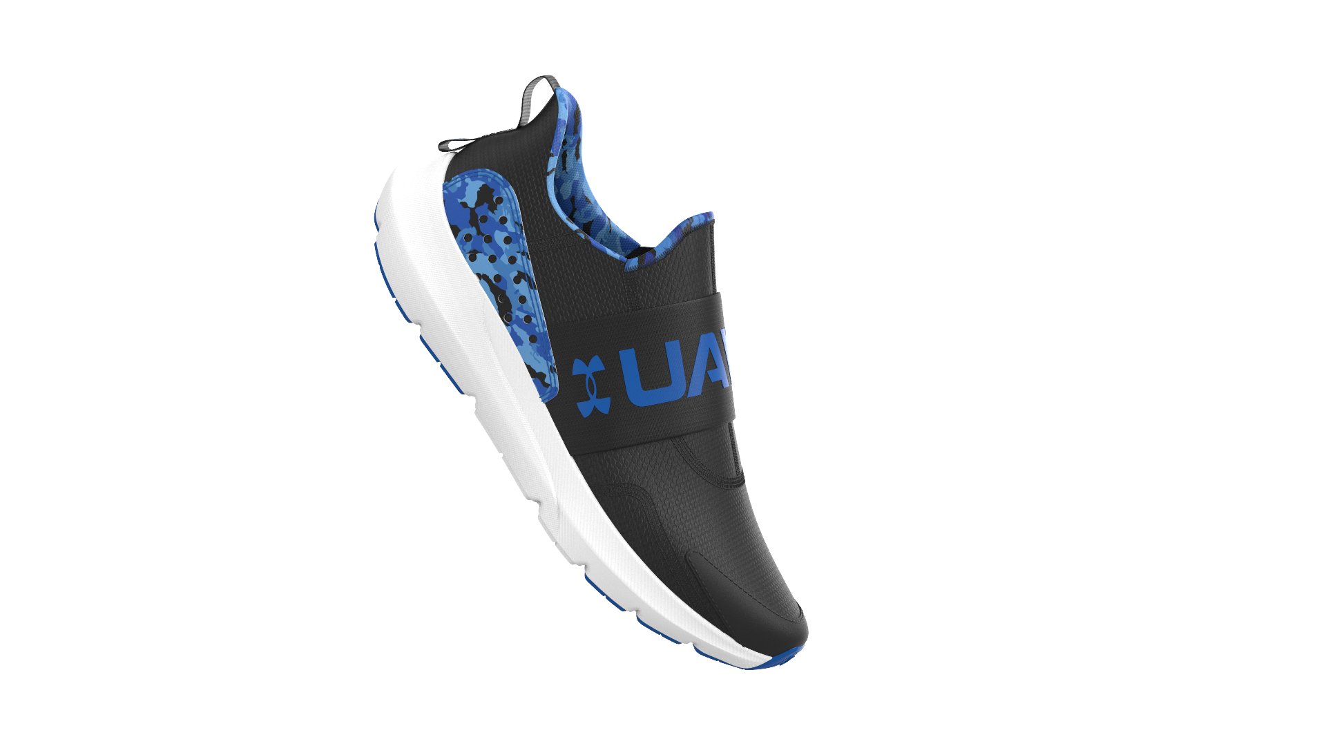 Boys' Grade School UA Surge 3 Slip Printed Running Shoes 2