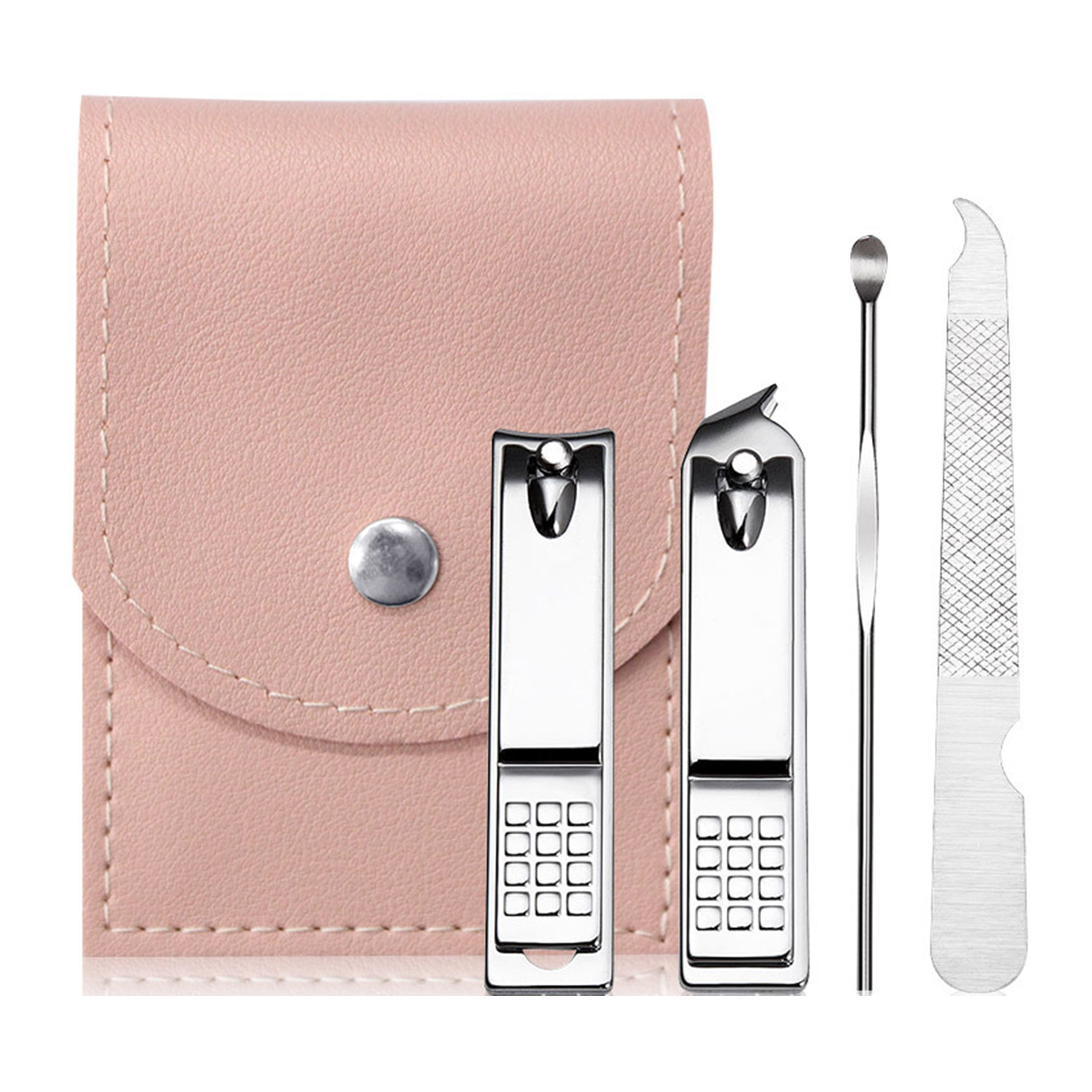 4-Piece Nail Clipper Set With PU Pouch 4