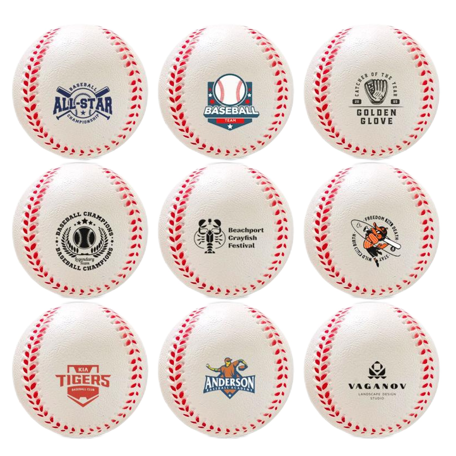 Mini Baseball Stress Ball (direct import) 2