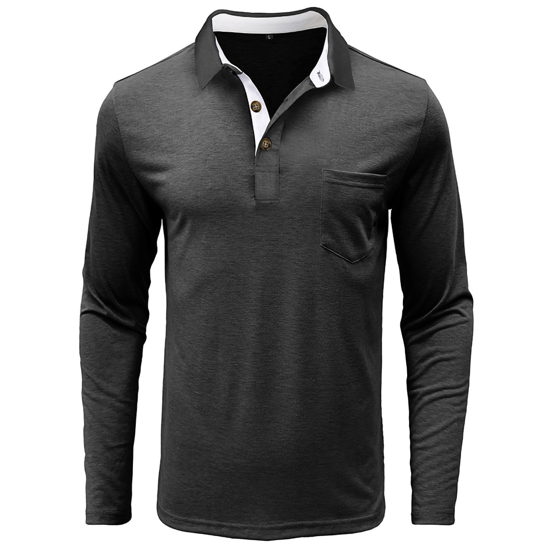 Men's Long Sleeve Polo Shirt 11