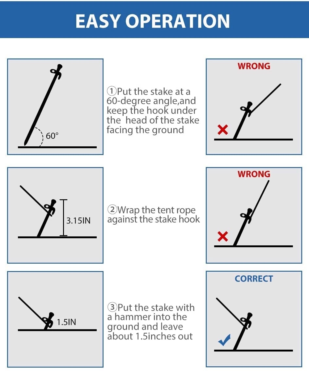 Tent Stakes Kit 2