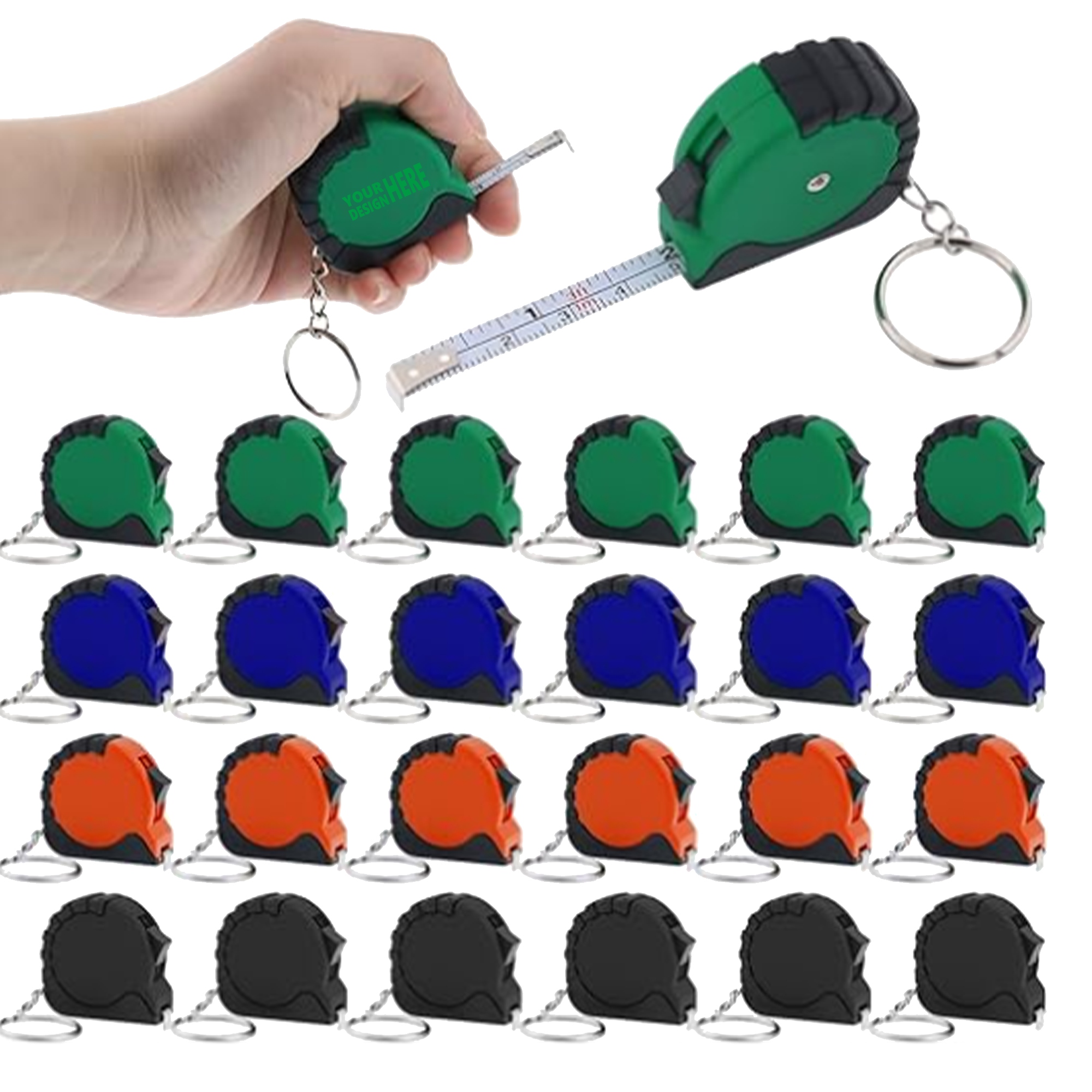 Mini Retractable Measure with Key Clip 2