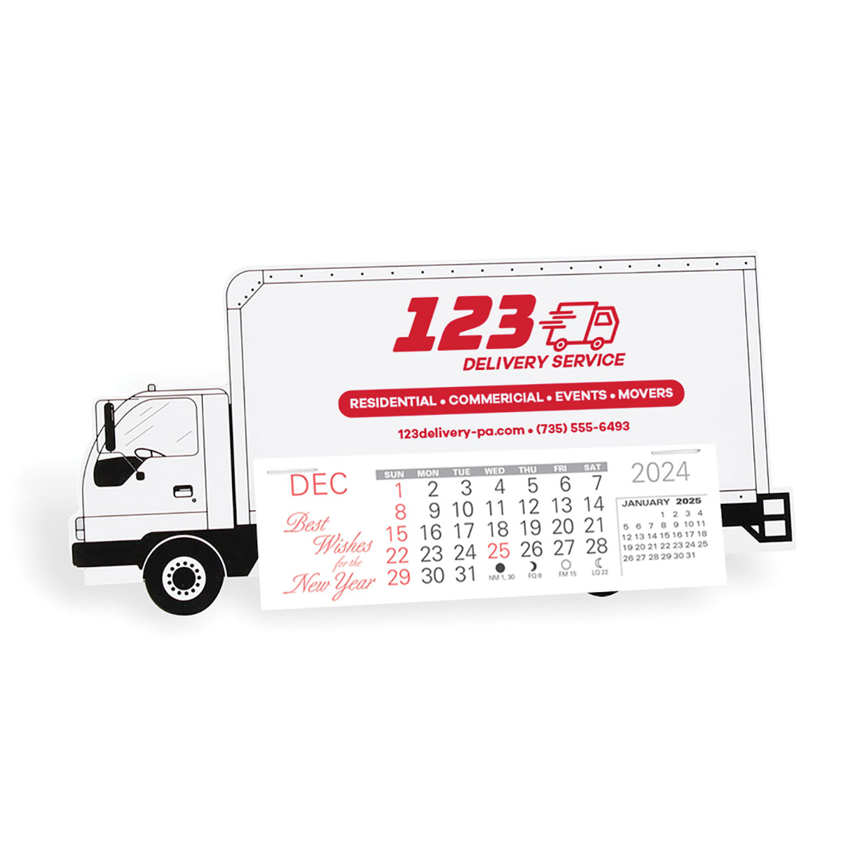 Delivery Truck Desk Calendar 4