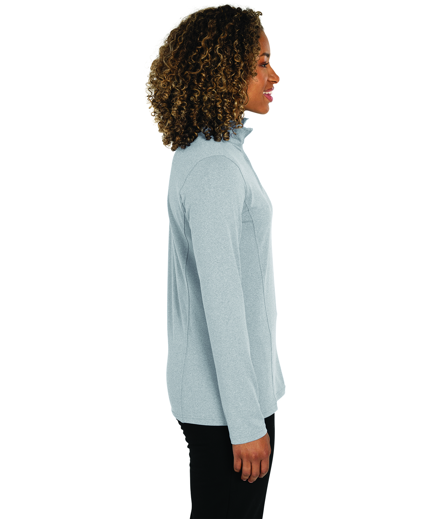 Women's Heathered Eco-Logic Stretch Quarter Zip 8
