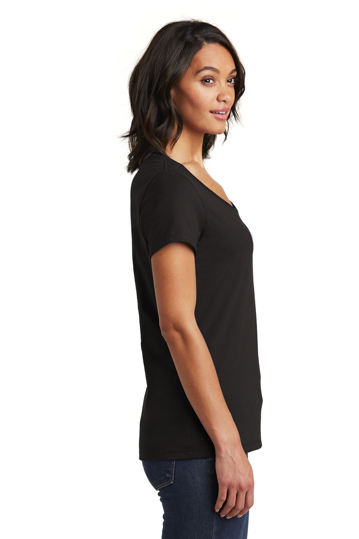 District Women's Very Important Tee V-Neck. DT6503 6