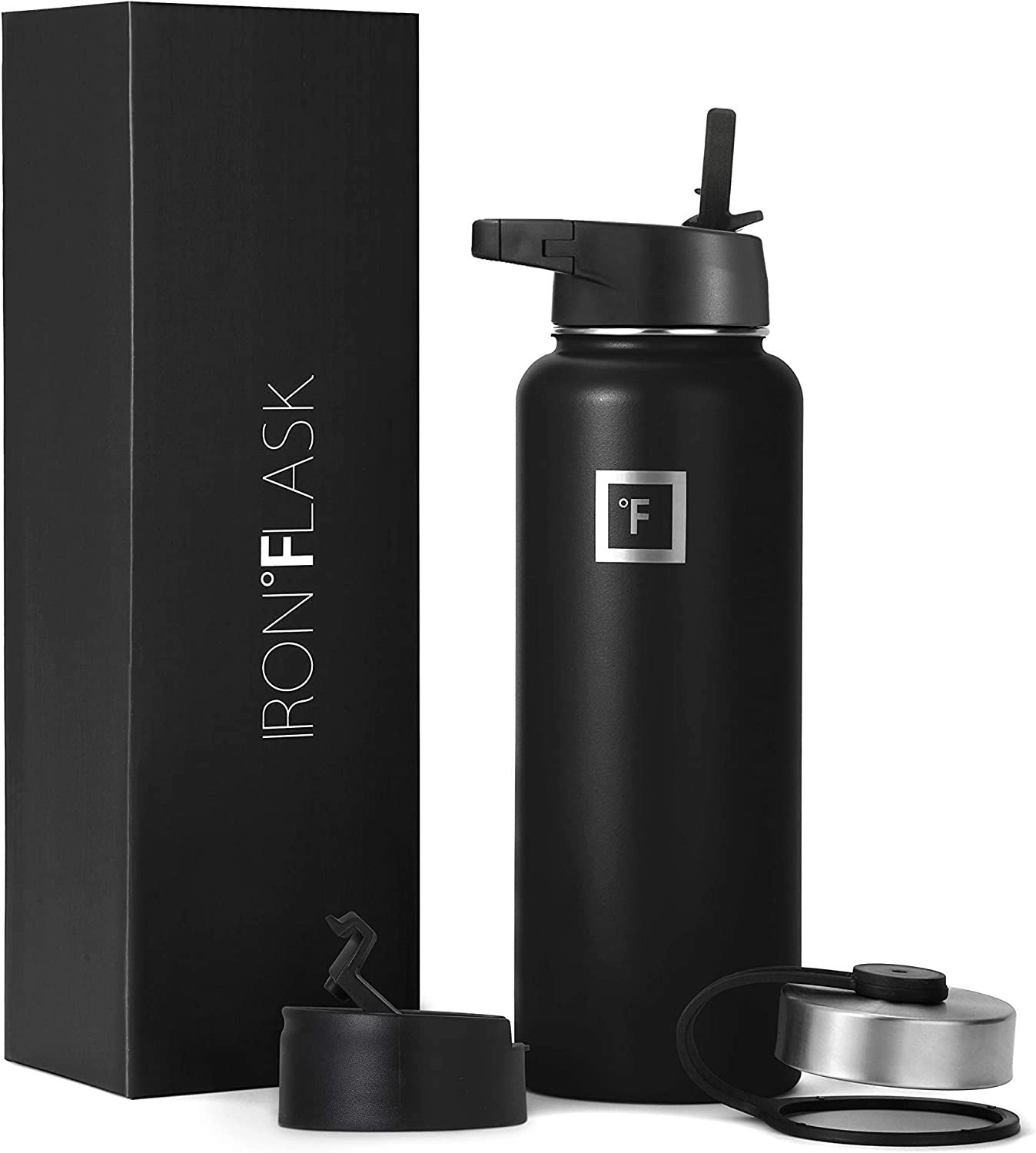 32Oz Sports Water Bottle With 3 Lids, custom water bottle with logo imprint 2