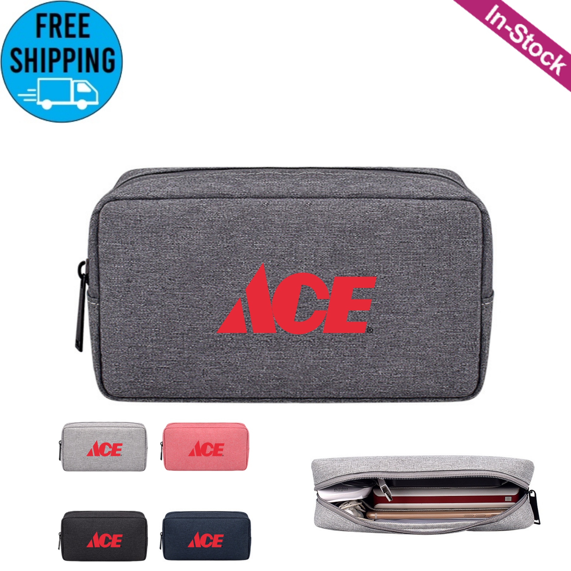 Large Portable Electronic Accessories Organizer Pouch Storage Bag 3