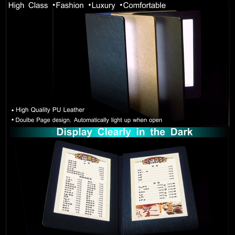 Luxury Light Up Menu Double Pages 2