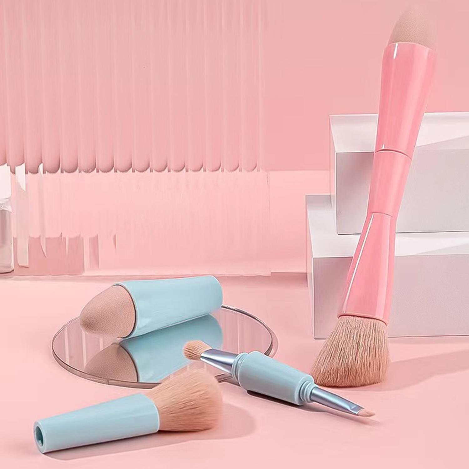 Portable 4 in 1 Set Single Multi beauty makeup brush 3