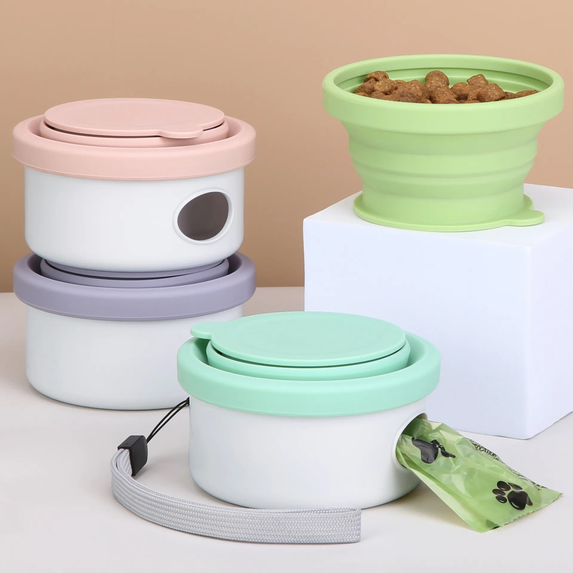 150ml Portable Bowl With Garbage Bag Case 1