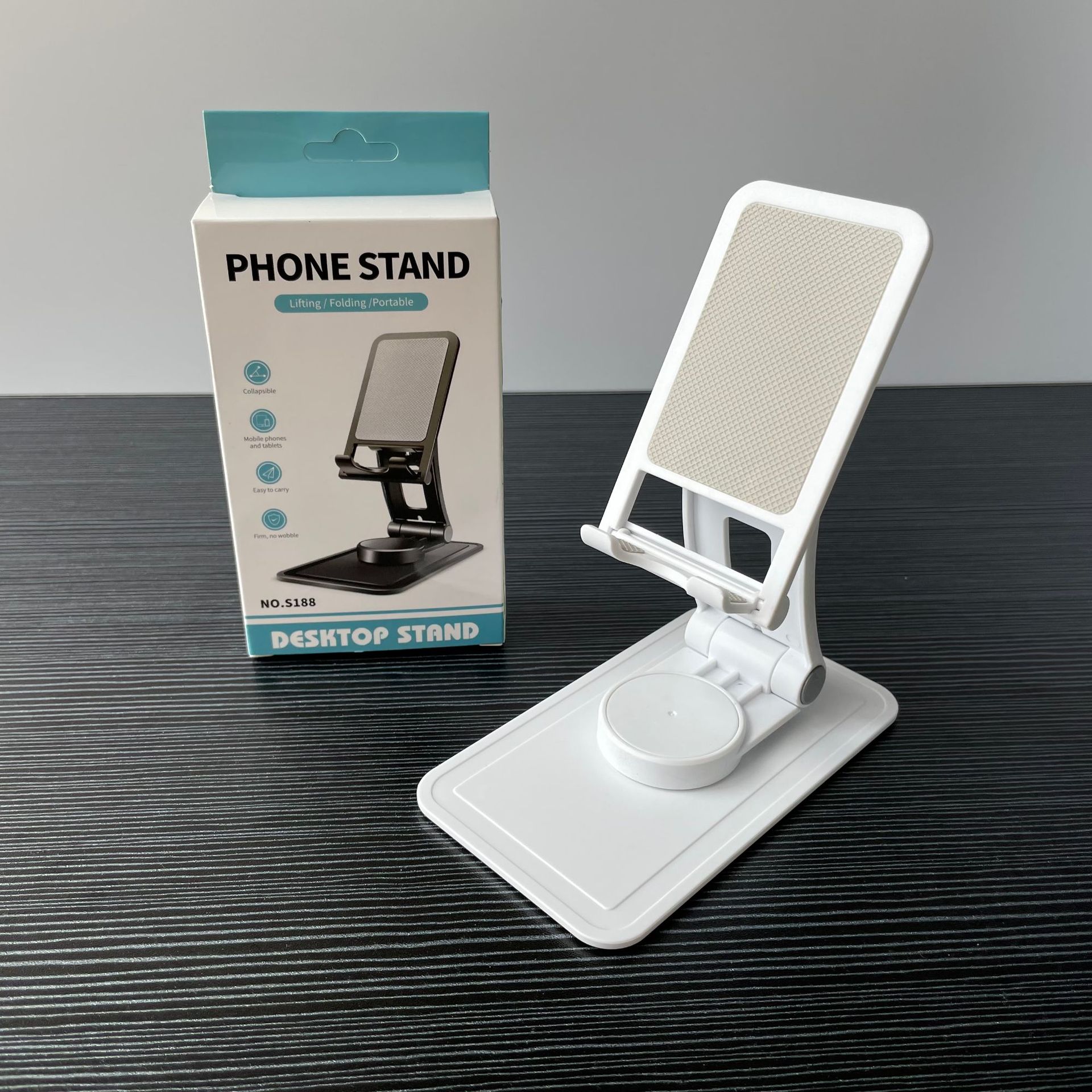 360 Degree Rotating Mobile Phone Fold Bracket Desktop Multi-angle Adjustment Folding Portable Tablet 5