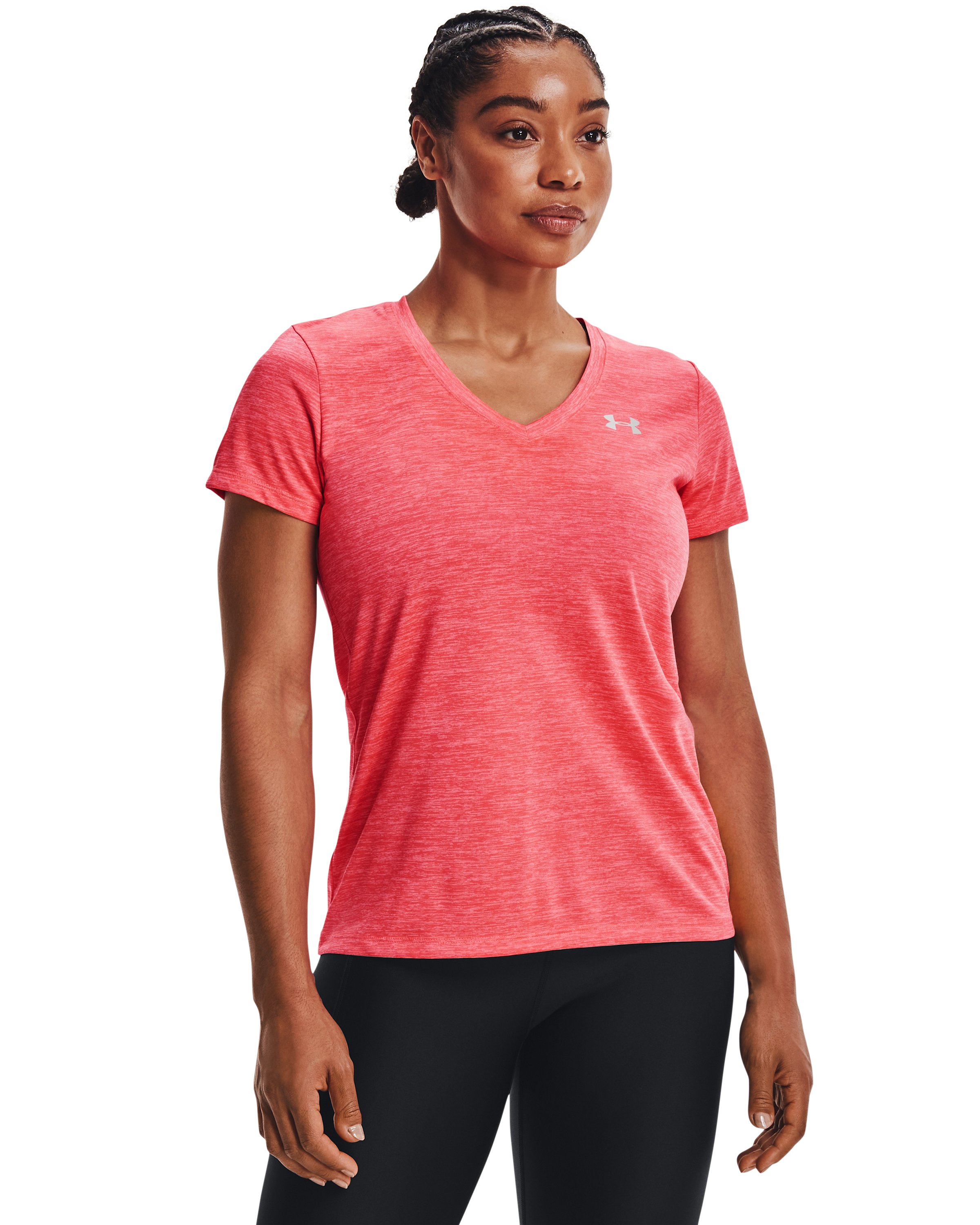 UA Tech Twist Women's V-Neck Short Sleeve 39