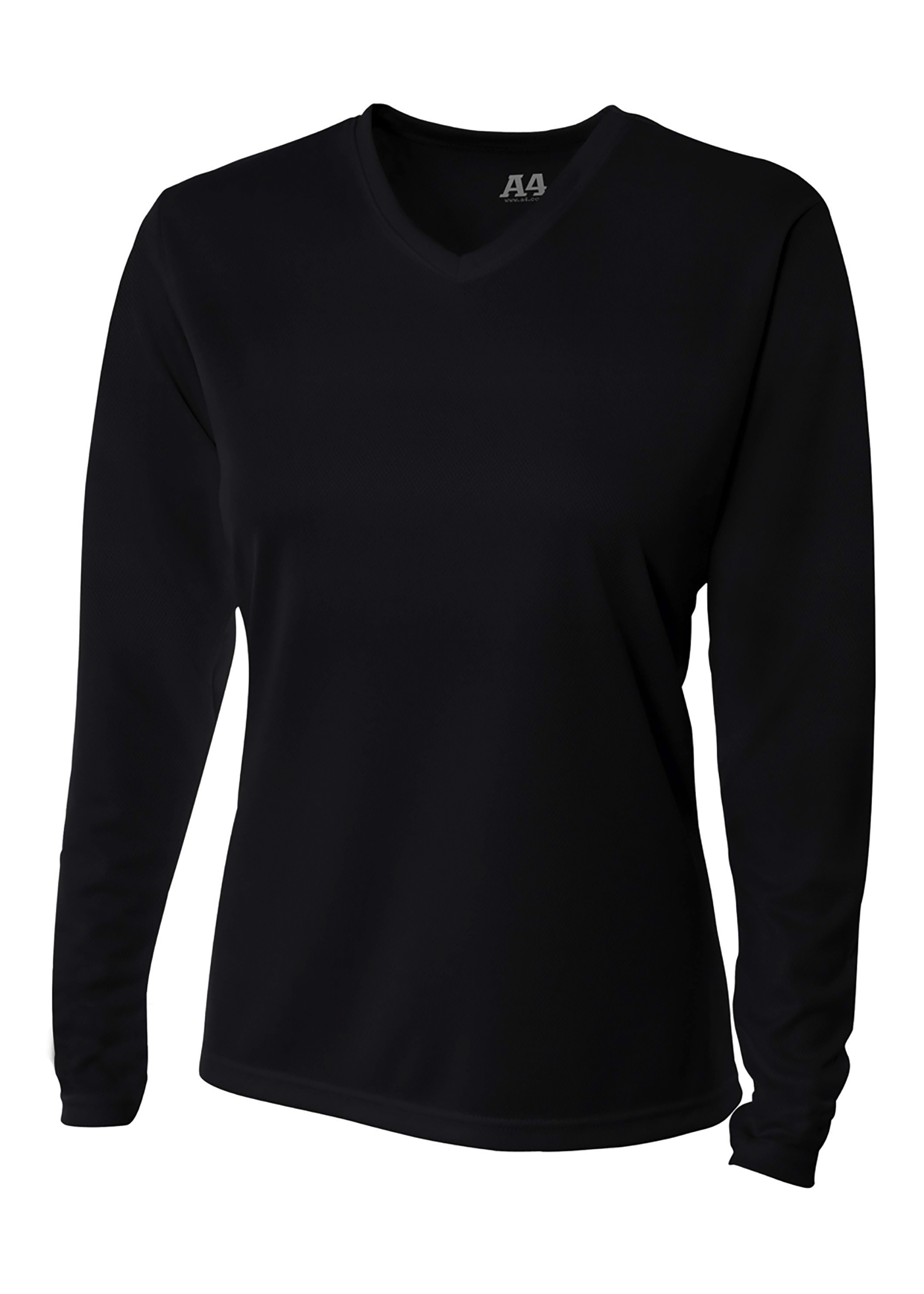 A4 Long Sleeve V-Neck Bird's Eye Mesh Tee 10