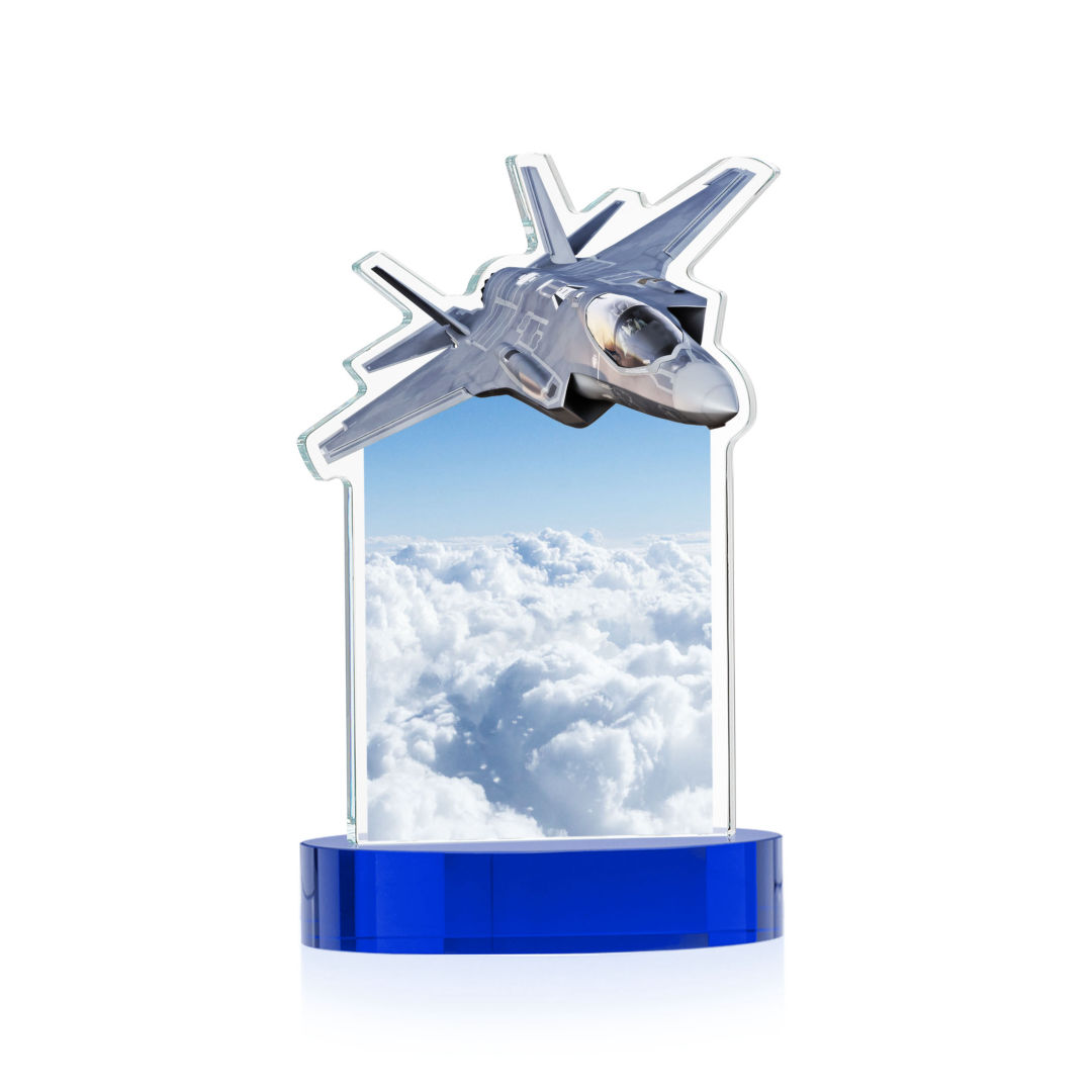 Top Gun VividPrint™ Award on Alberton Base - Blue 2