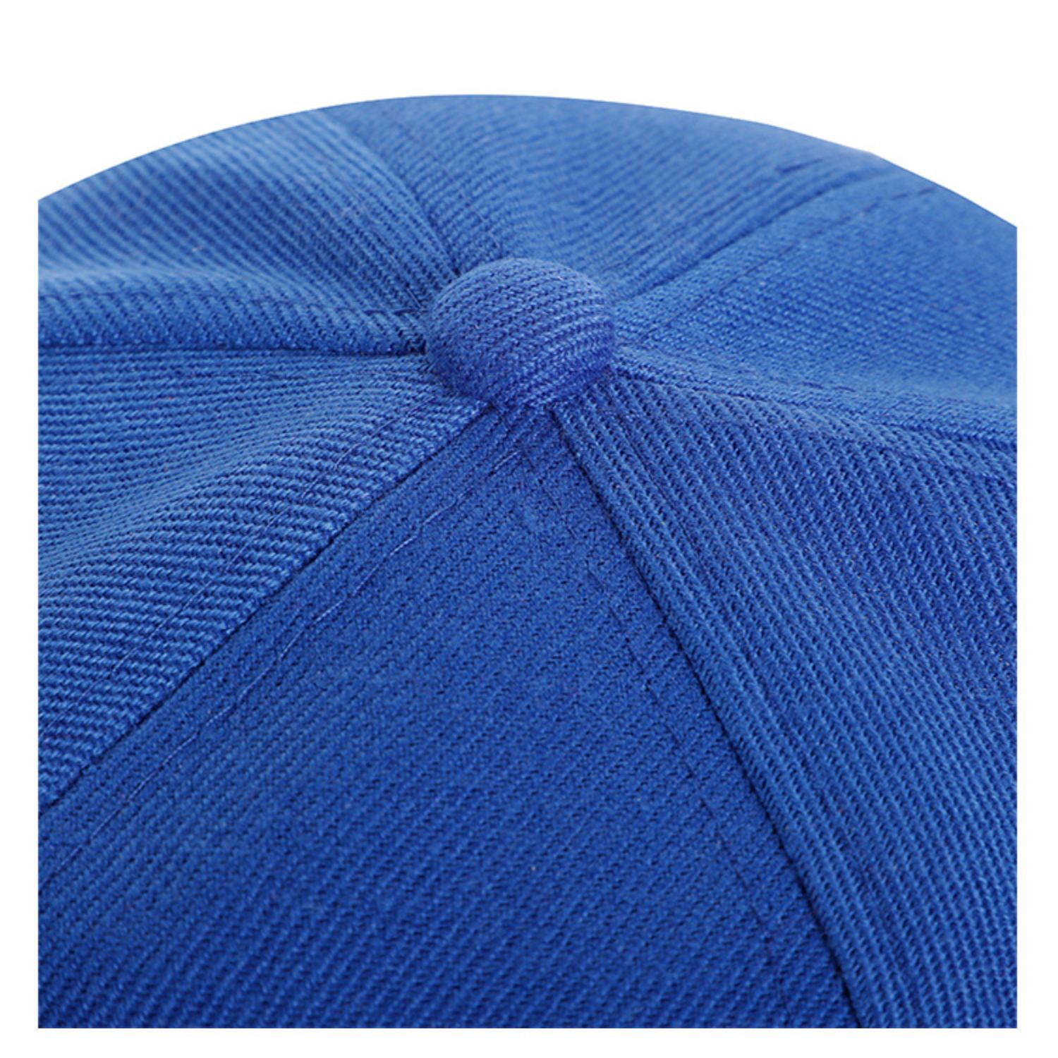Structured 6 Panel Custom Flat Bill Caps w/ Plastic Snapback 3