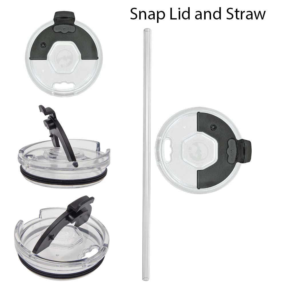 40 Oz. Navy Blue Tumbler Mug w/Handle and Snap Lid 3