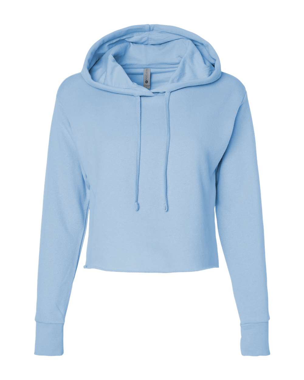 Women's Laguna Sueded Raw Edge Crop Hoodie Sweatshirt - 9384 4