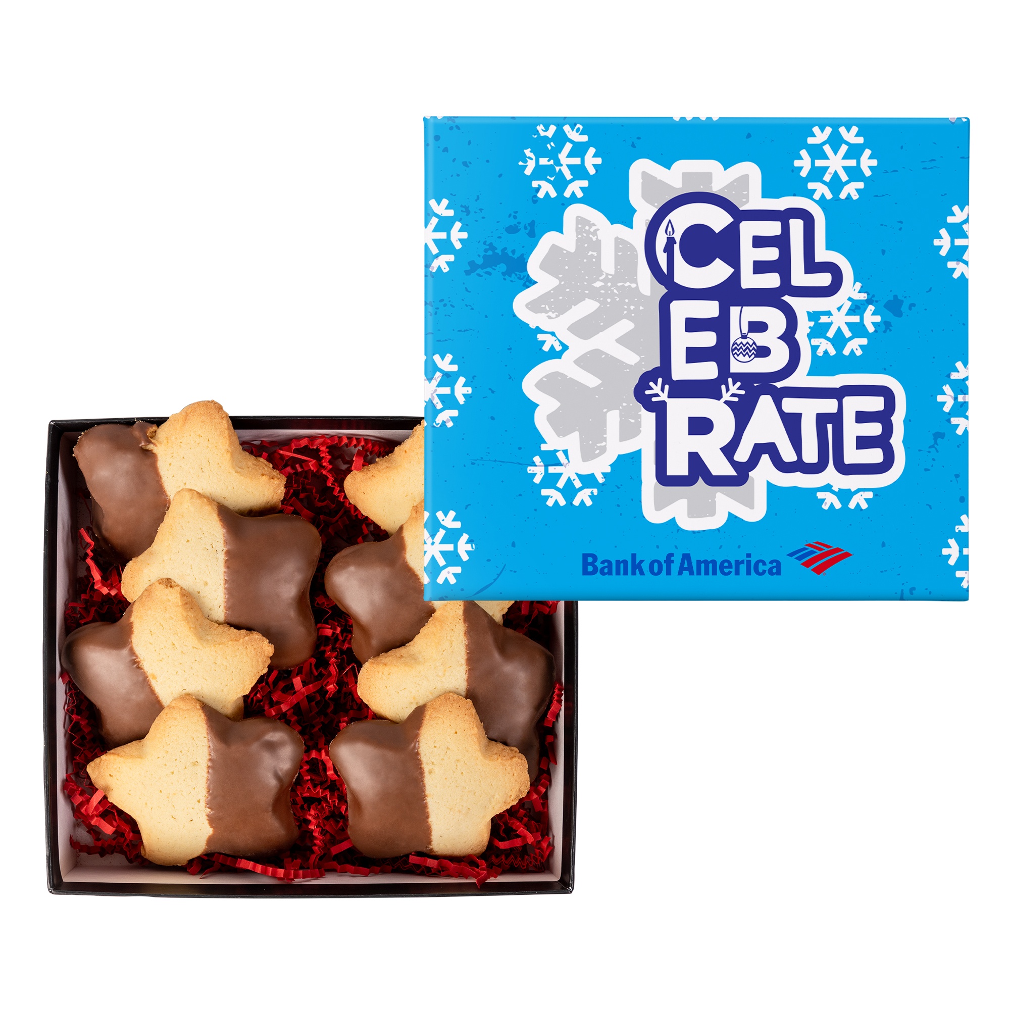 Chocolate Dipped Star Cookie in Gift Box 2