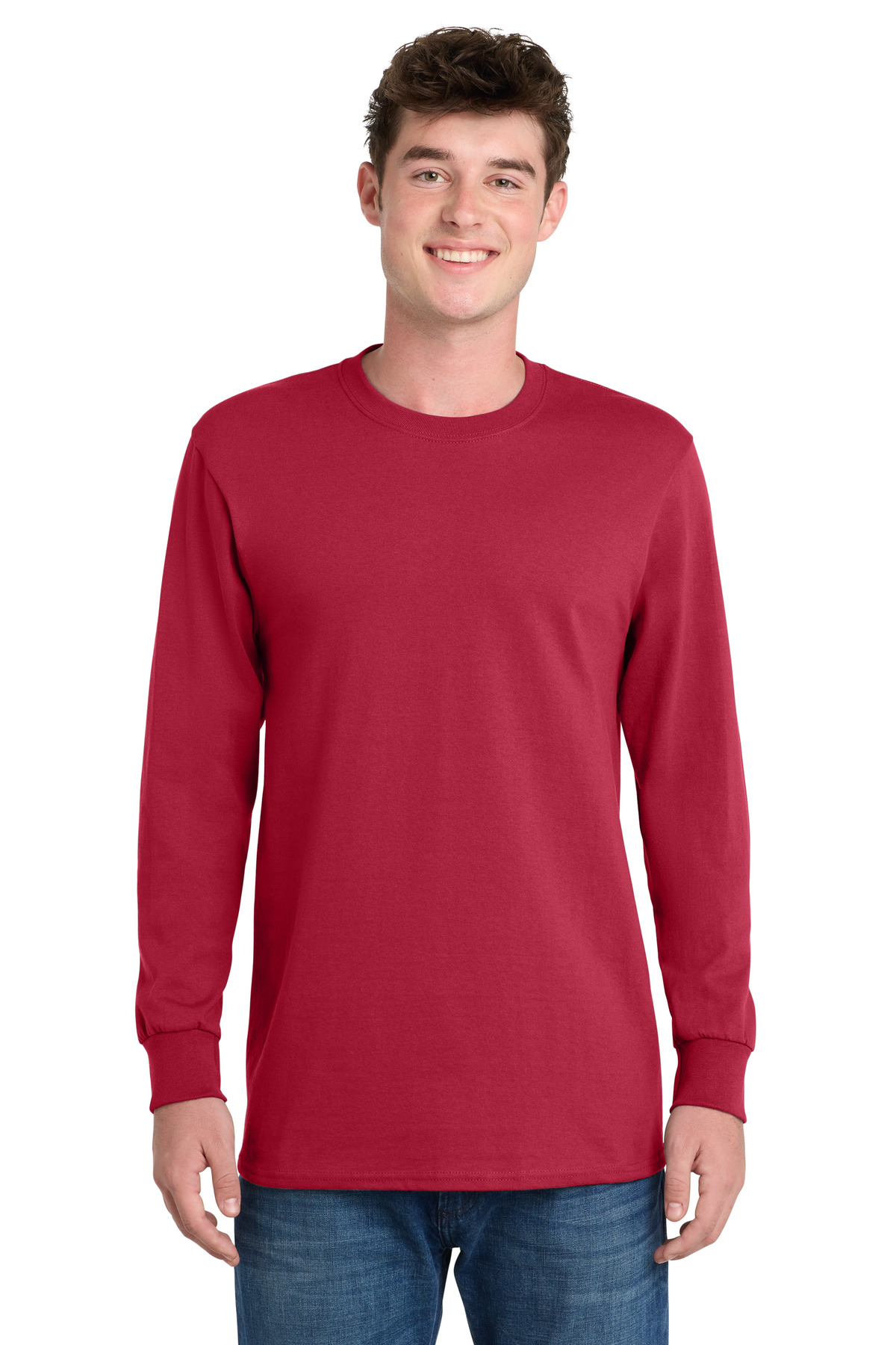 Port & Co Tall Long Sleeve Essential Tee. PC61LST 143