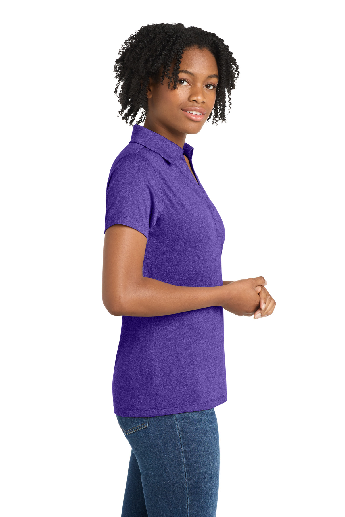 Sport-Tek® Ladies' Heather Contender™ Polo 4
