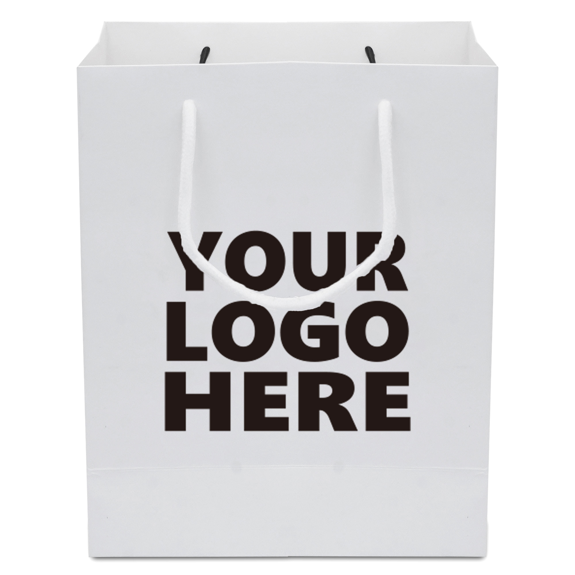 White Paper Bags with Handles 1