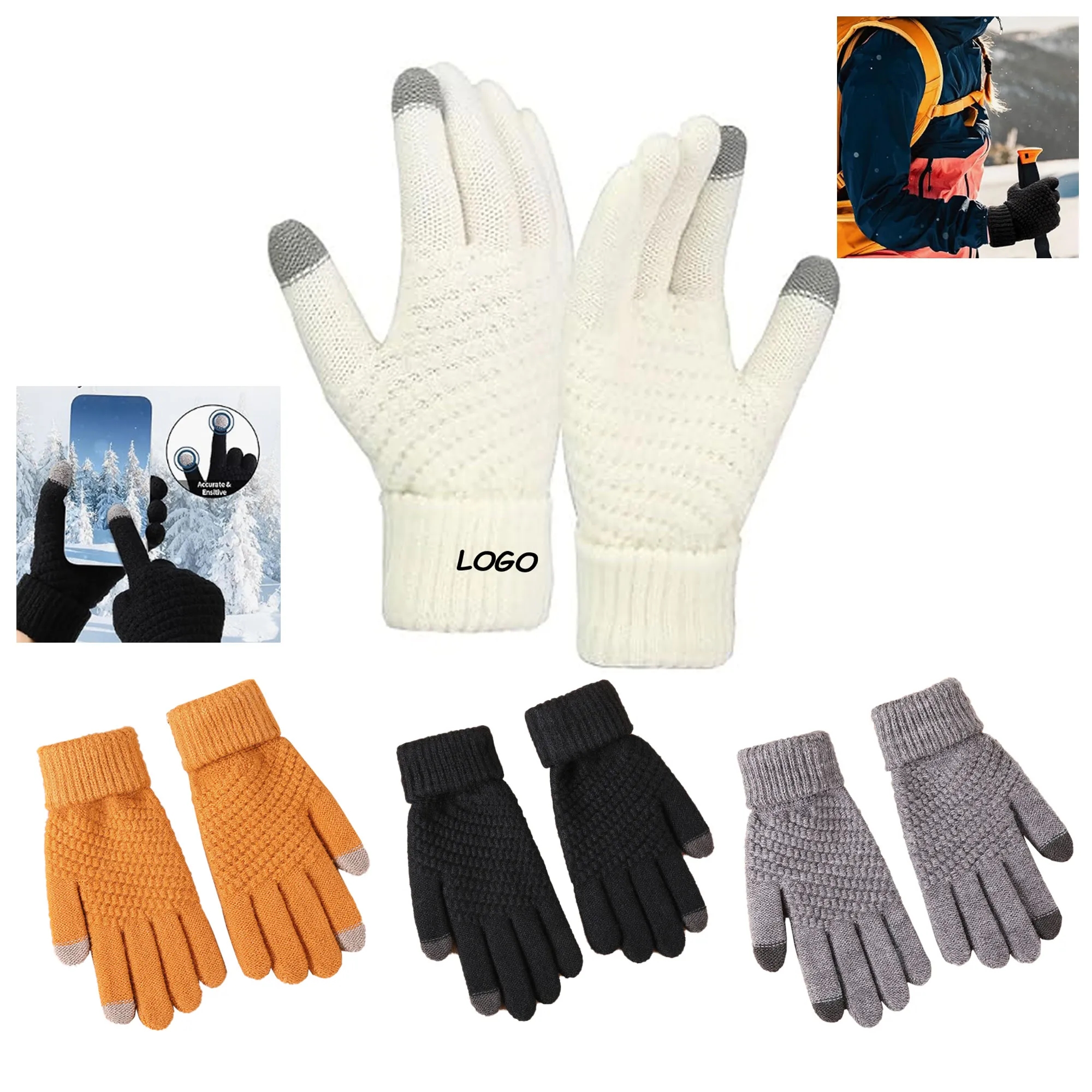 Adult Thick Touch Screen Glove 2