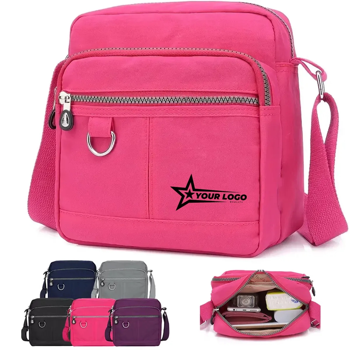 Women's Nylon Crossbody Bag Casual Handbag Waterproof Wallet 3