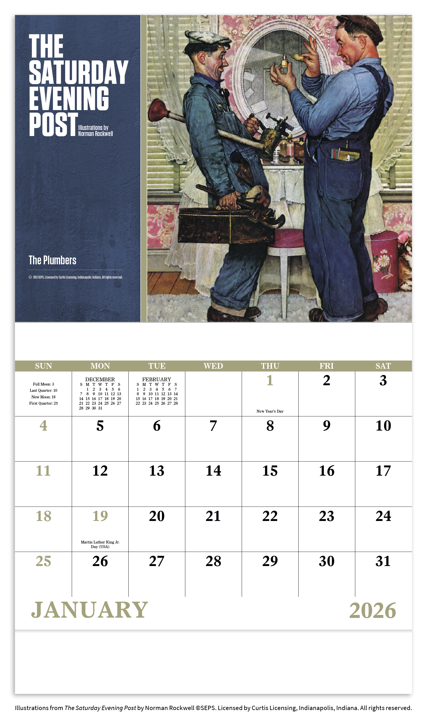 Good Value™  The Saturday Evening Post Illustrations by Norman Rockwell – Stapled Calendar 34