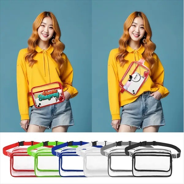 Clear Fanny Pack With Two Pockets 5