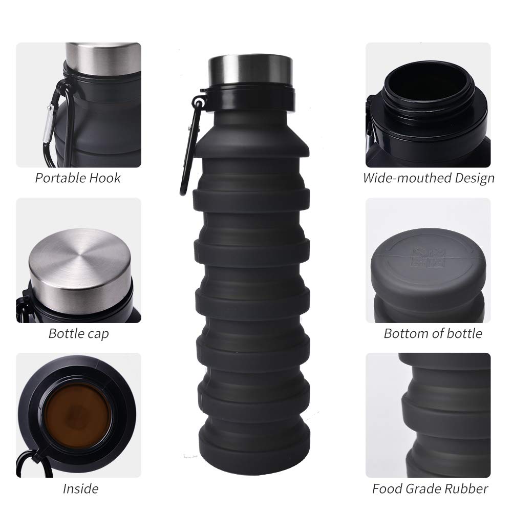 Collapsible Silicone Bottle, 18.6 oz. 9