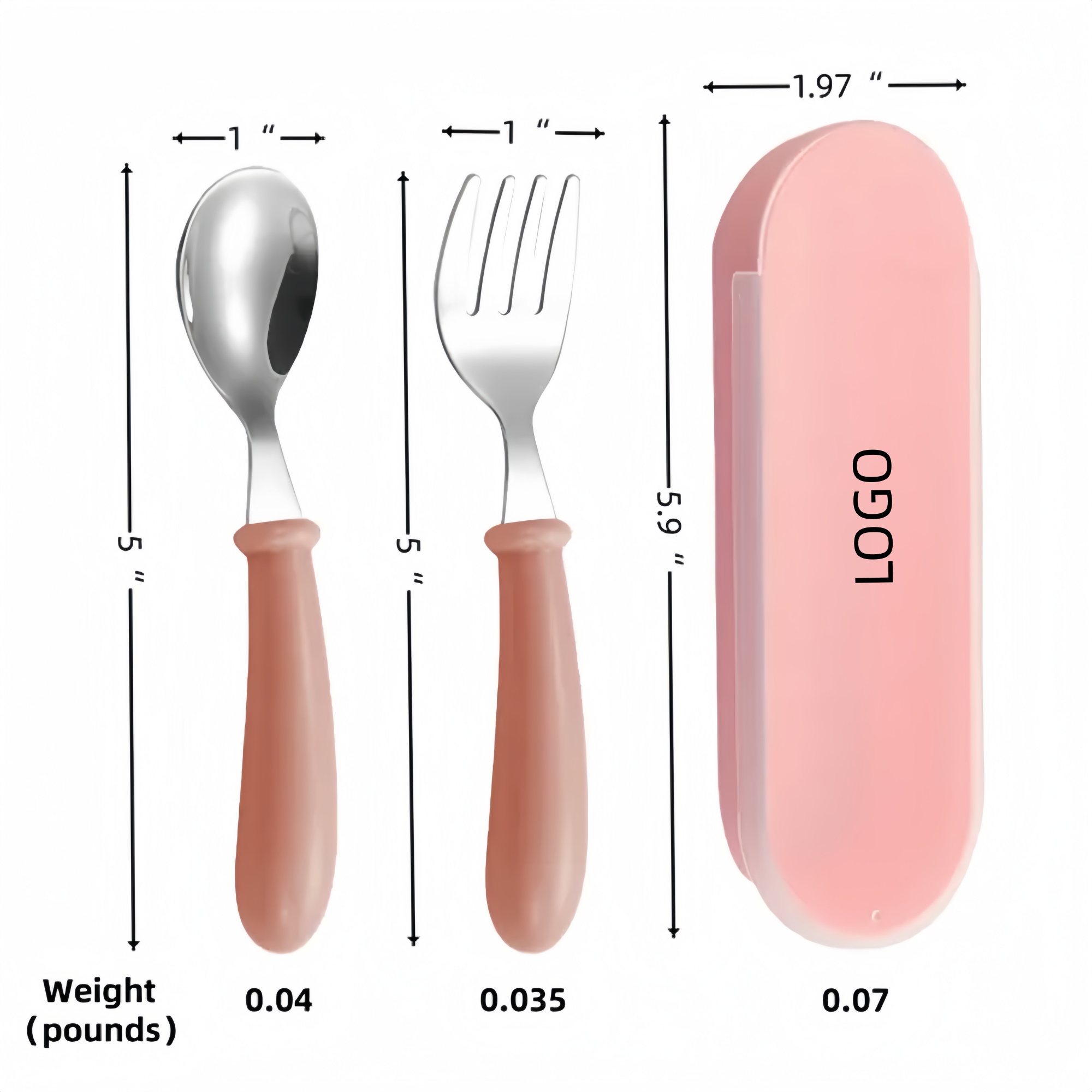 Stainless Steel Children's Three-Piece 3