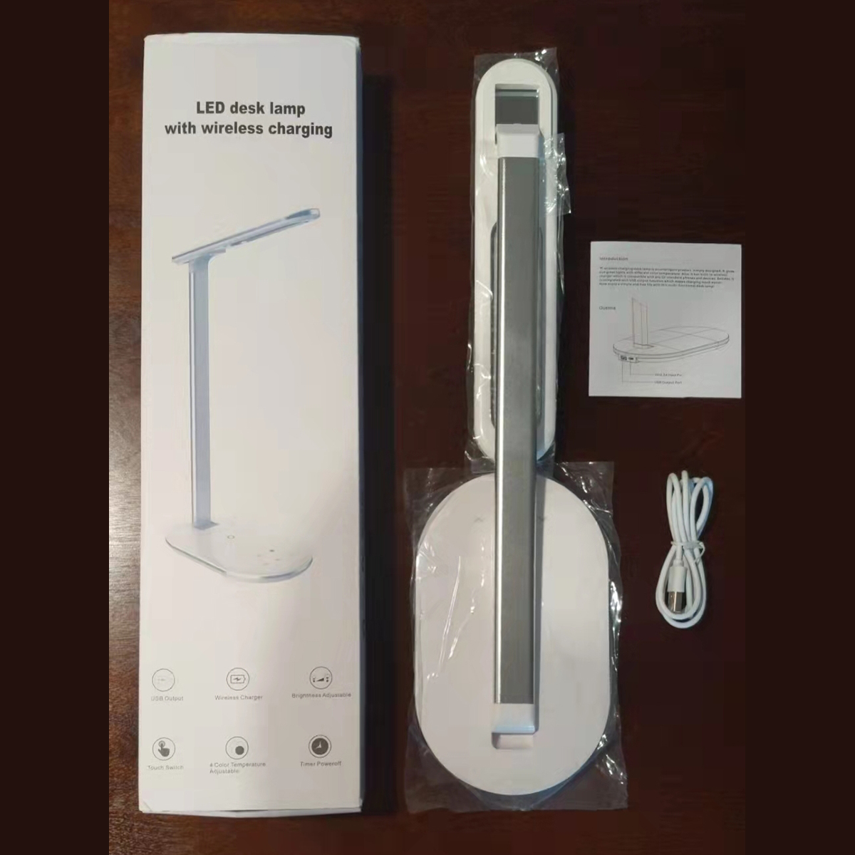 Multifunctional LED Desk Lamp with 10W Fast Wireless Charging 5