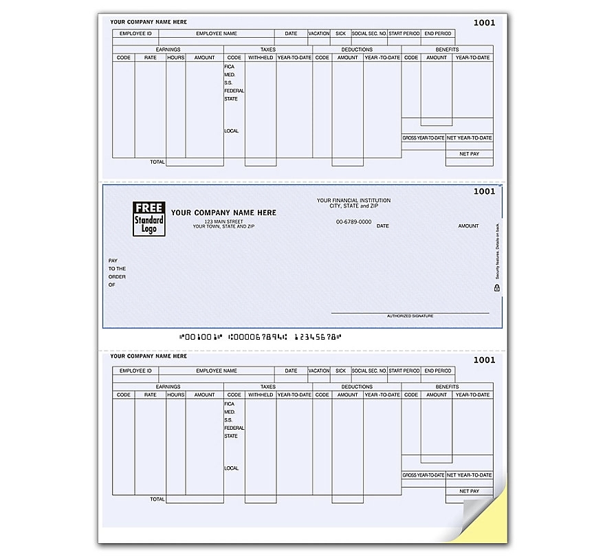 Laser payroll middle check 1