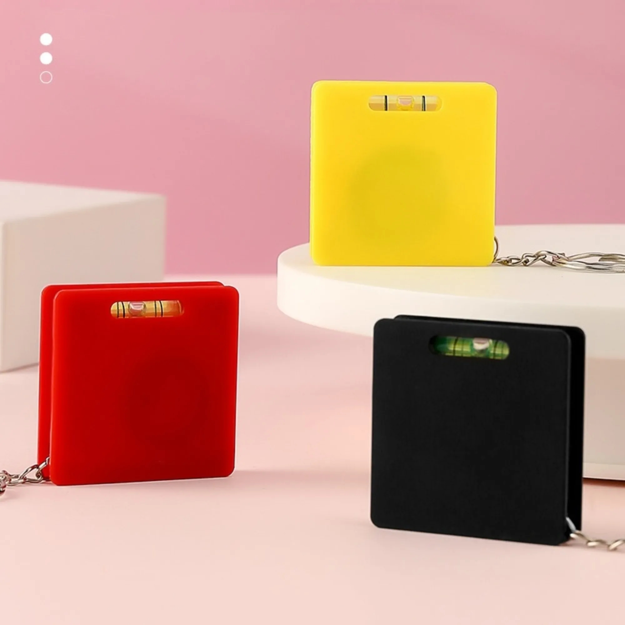 Mini Horizontal Square Tape Measure Key Chain 7