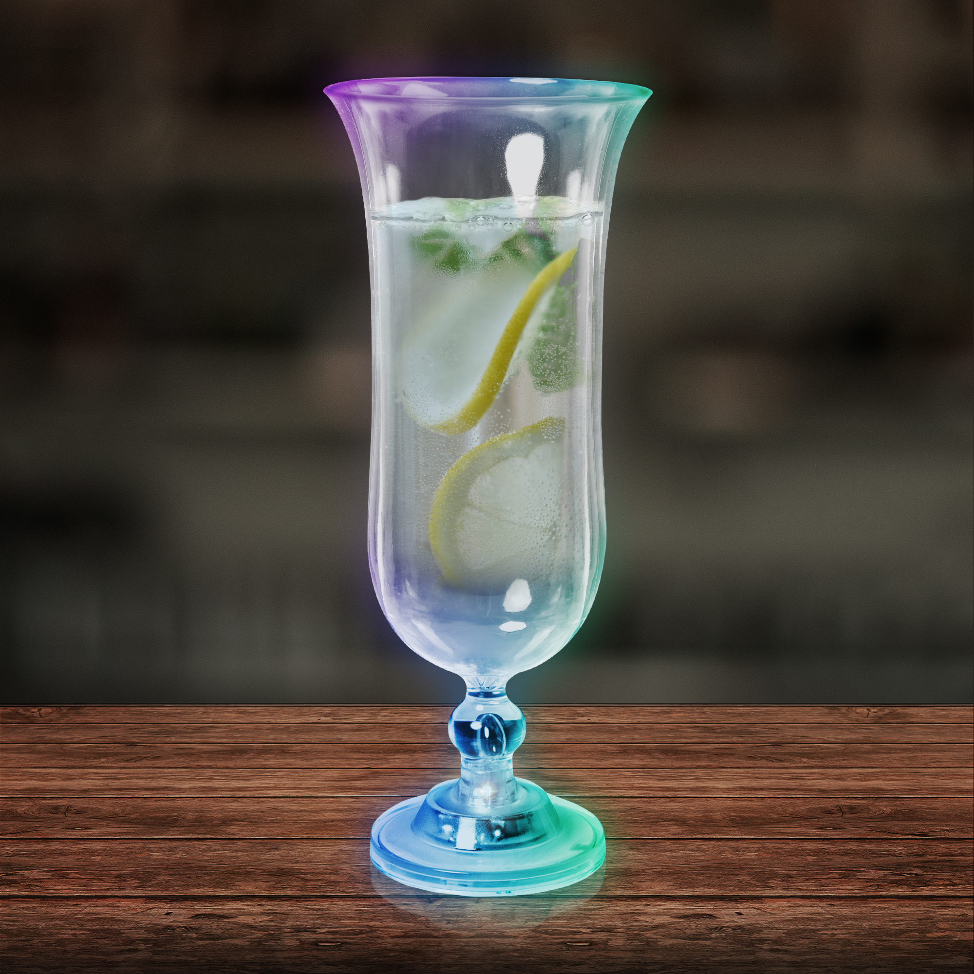 16 oz. Light Up LED Glow Hurricane Glass 13