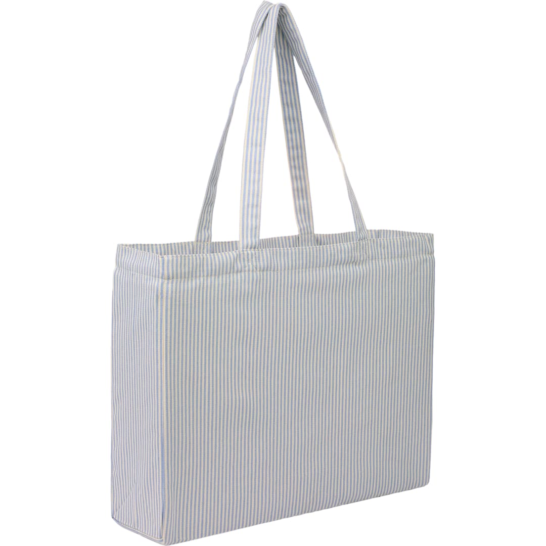 Striped Pacific Recycled Cotton Shopper Tote 4