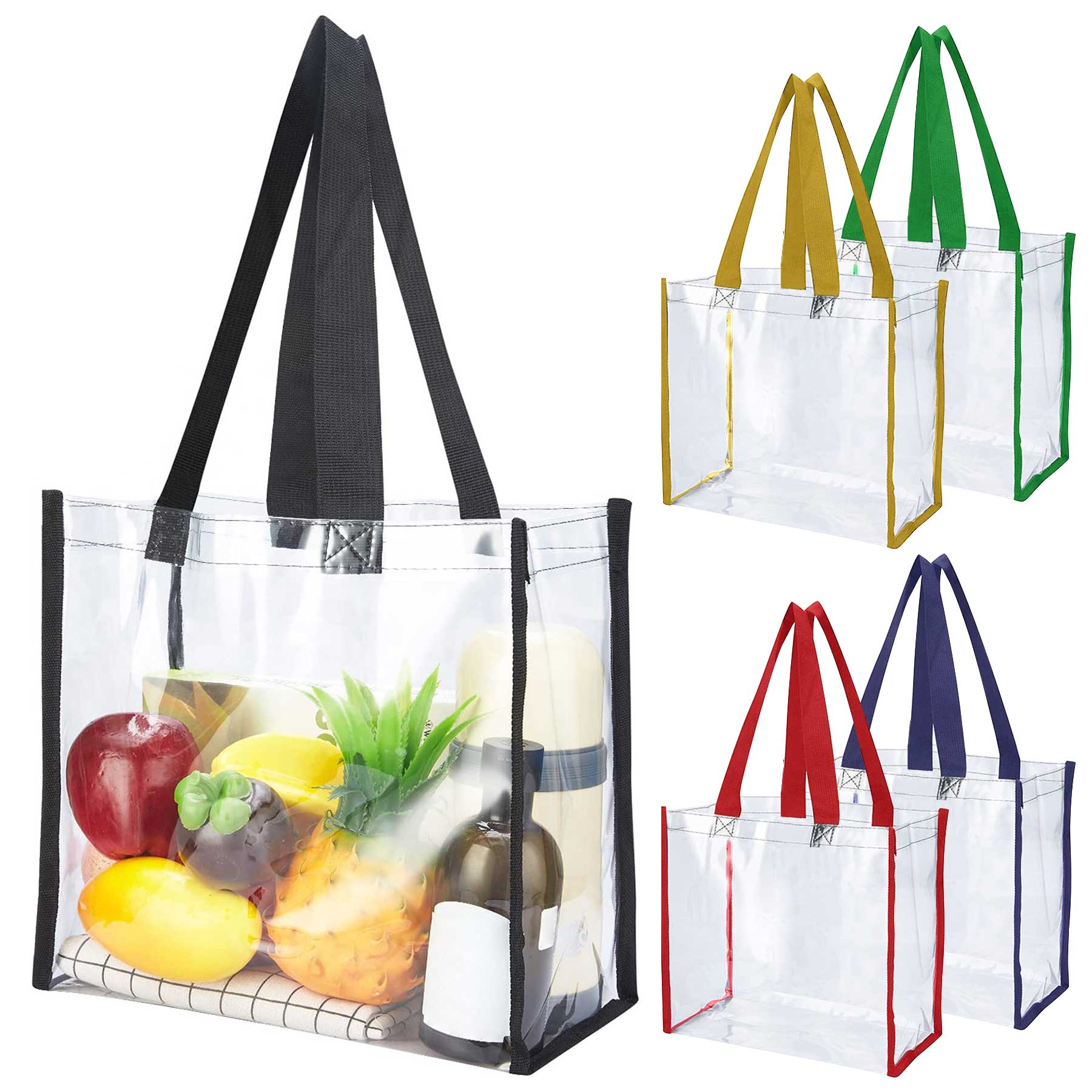 PVC Plastic Tote Bag With Handles 1