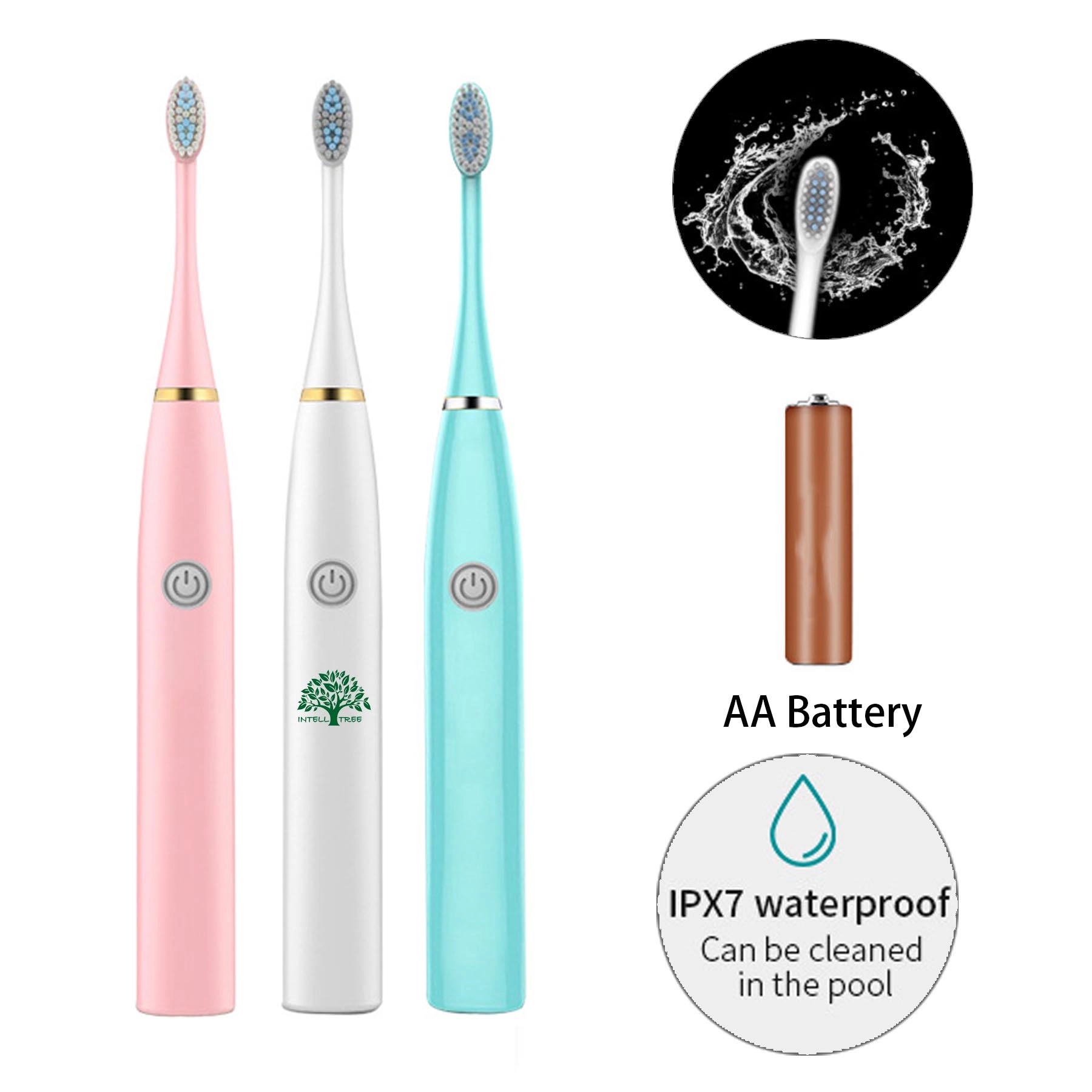 Portable Sonic Toothbrush Battery Operated 1