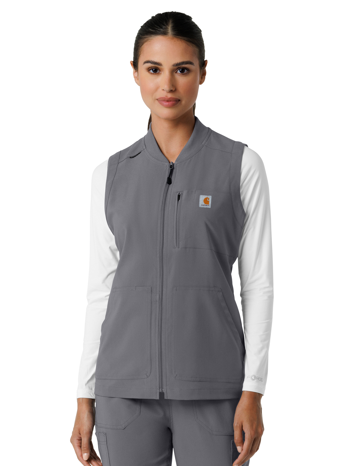 Carhartt Scrubs - Force Cross-Flex - Women's Six-Pocket Lightweight Scrub Vest 2