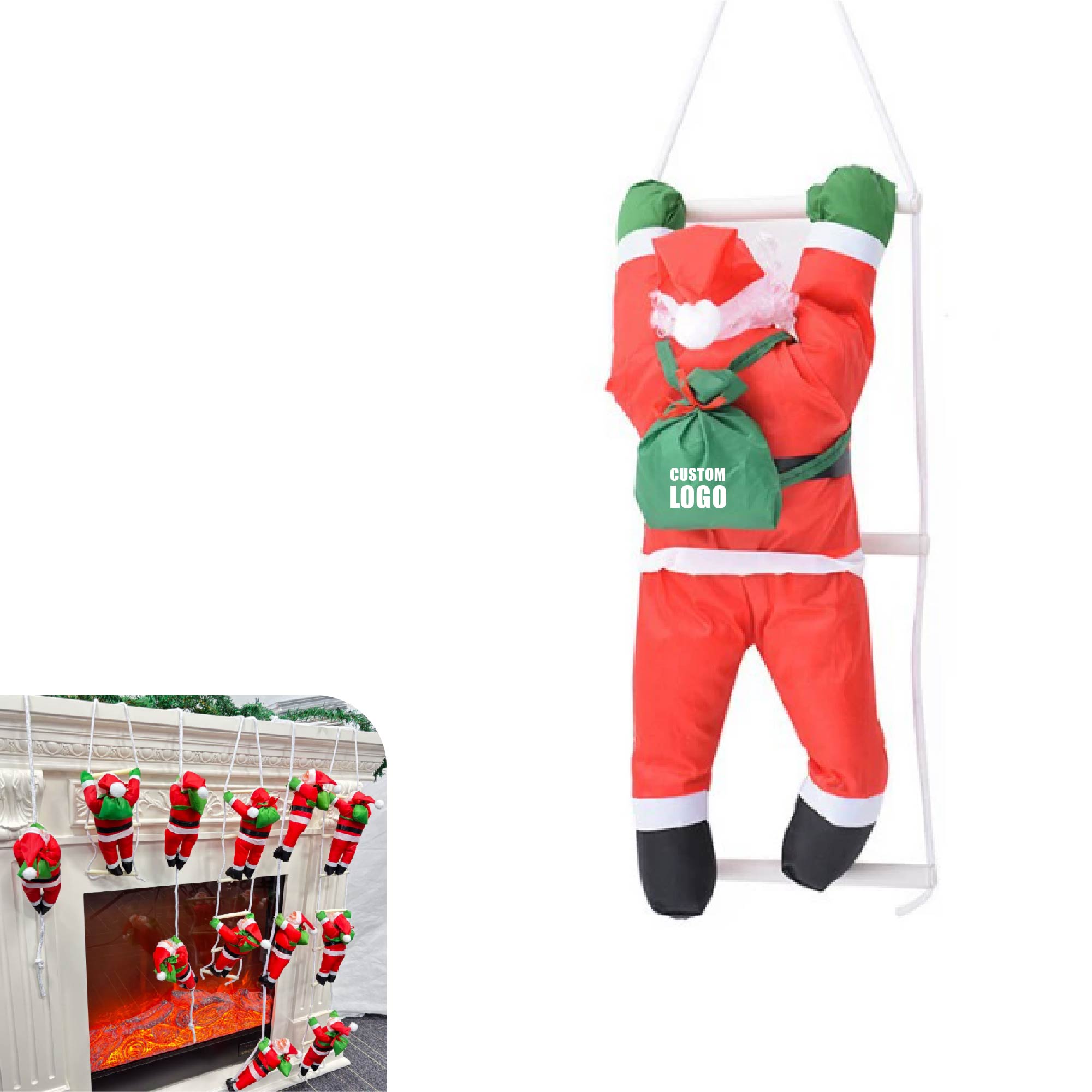 MOQ 10 pcs Christmas Climbing Santa 3
