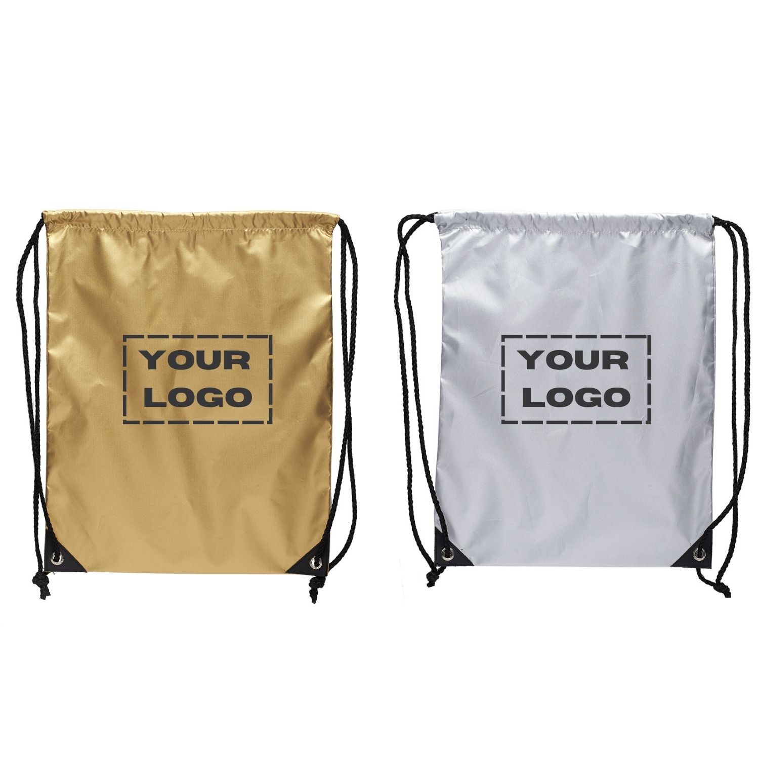Urban Glow Metallic Drawstring Bags 3